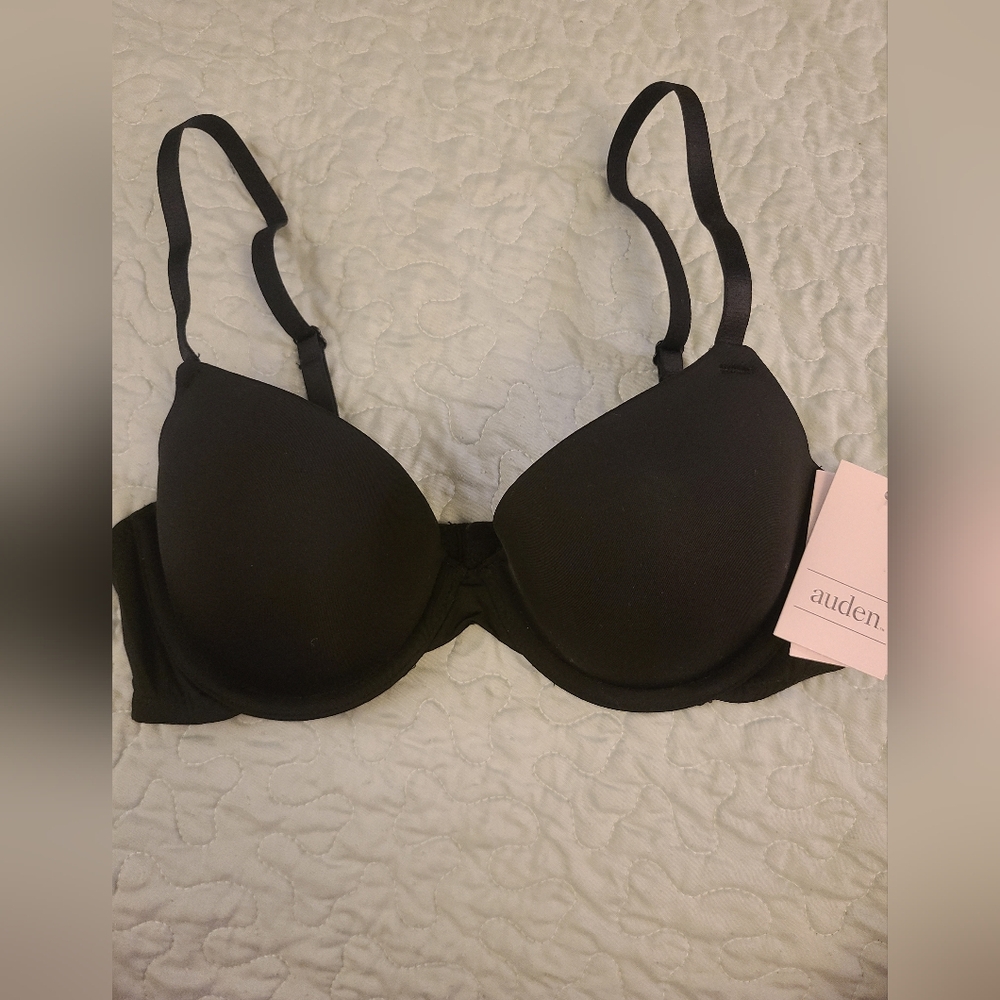 Auden Black Smooth Molded Bra